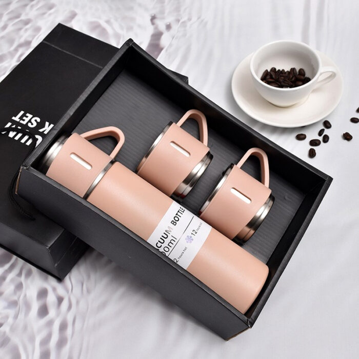 500ml High Quality Food Grade Stainless Steel Vacuum Flask Set - Image 8