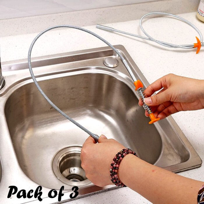 Pack of 3 Pcs Flexible Hand-Pinch Sewer Picker With Pressable Garbage Clip For Efficient Dredging - Image 9
