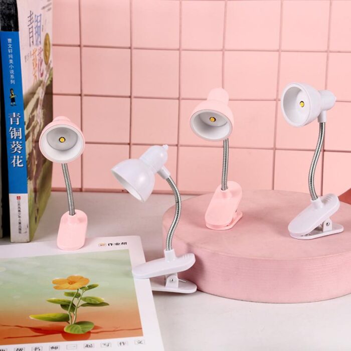 1Pc Mini Led Clamp Reading Lamp Night Lights (Random color) - Image 7