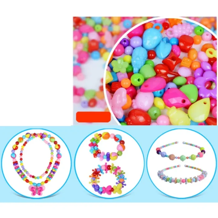 DIY Apple Beads Bracelet Jewellery Making Kit | Handmade Beads Accessories Set for Headwear, Necklace, Earrings, Bracelets - Image 1