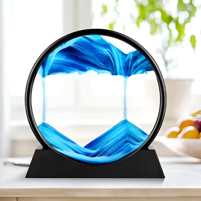 Dynamic 3D Sandscape Glass Art Fascinating Flowing Sand Frame for Elegant Home Decor - Image 16