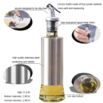500ml High-Quality Stainless-Steel Covered Smart Glass Oil Bottle - Image 12