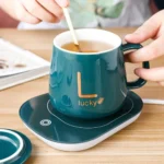 Electric Heated Coffee Mug with Temperature Controlled Pad (random color) - Image 3