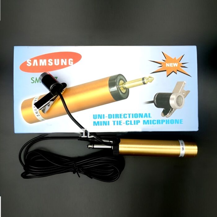 Samsung SM-777 Uni-Directional Tie Clip Collar Microphone Professional Wired Lapel Mic 6.35mm Jack - Image 9