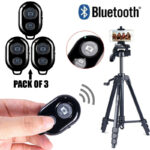 Pack Of 3 Easy Pair Mini Selfie Bluetooth Remote Shutter For All Smart Phones - Image 2