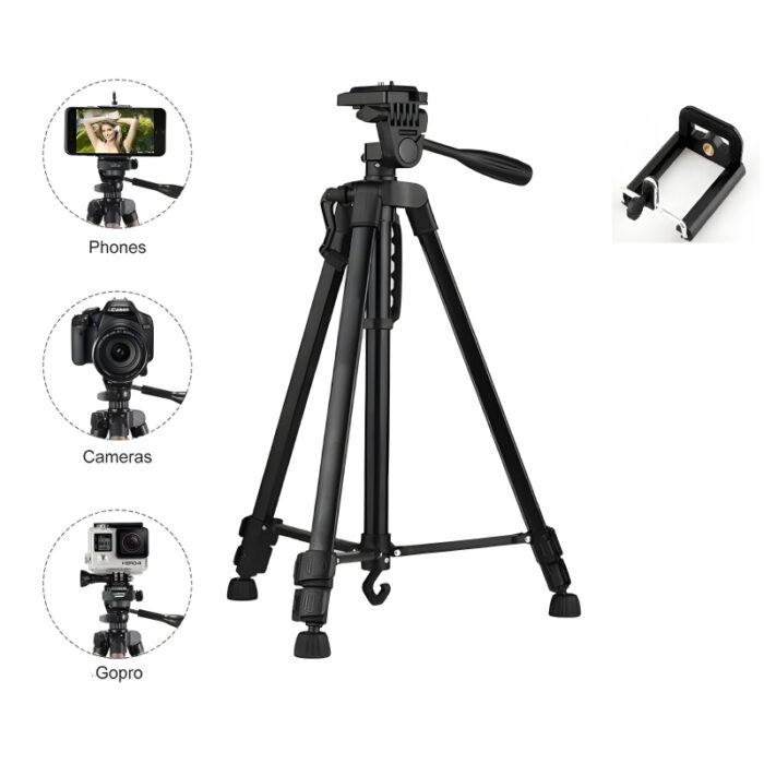 3301 Multi-Functional Professional Lightweight Portable Tripod Stand For Mobile Phones And Cameras - Image 8