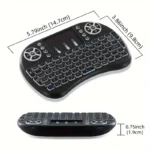 i8 2.4G Mini wireless keyboard with touchpad | 7-color Backlight ,plug and play | Super cool design | Perfect for Android TV Box, Smart TV, Projector, PS3 - Image 11
