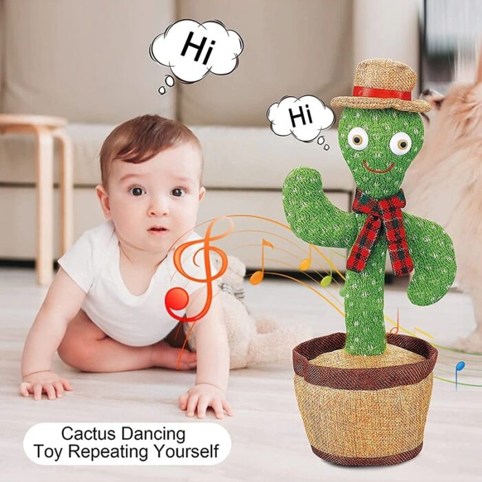 dancing-cactus-plush-toy-dancing-cactus_main-2.jpg Electronic Rechargeable Shake Dancing Cactus Funny Singing Wriggle Dancing Educational Toy - Image 1
