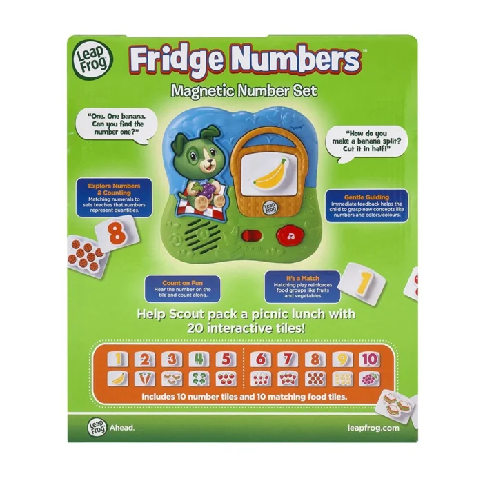 Magnetic Fridge Number LeapFrog Fridge Phonics Scout Picnic Basket Magnetic Numbers(random color) - Image 6
