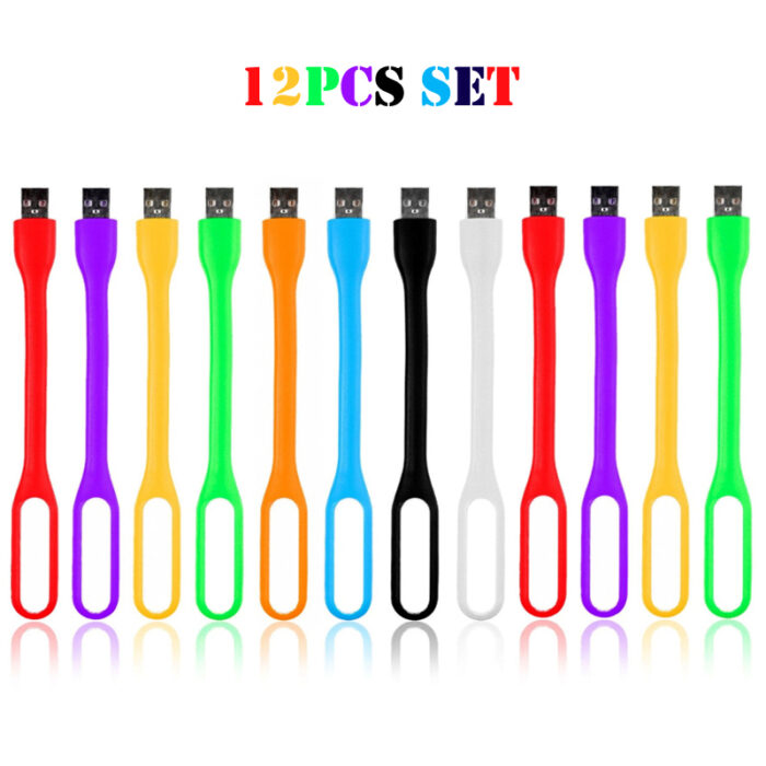 12Pcs Mini Portable USB LED Light Lamp For Power Bank Computer Notebook Laptop Reading - Image 7