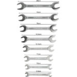 Set Of 8 Double Rust Resistant Open End Spanners - Image 5