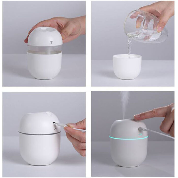 200ml Mini Portable Humidifier With USB Charging And Led Night Light - Image 11
