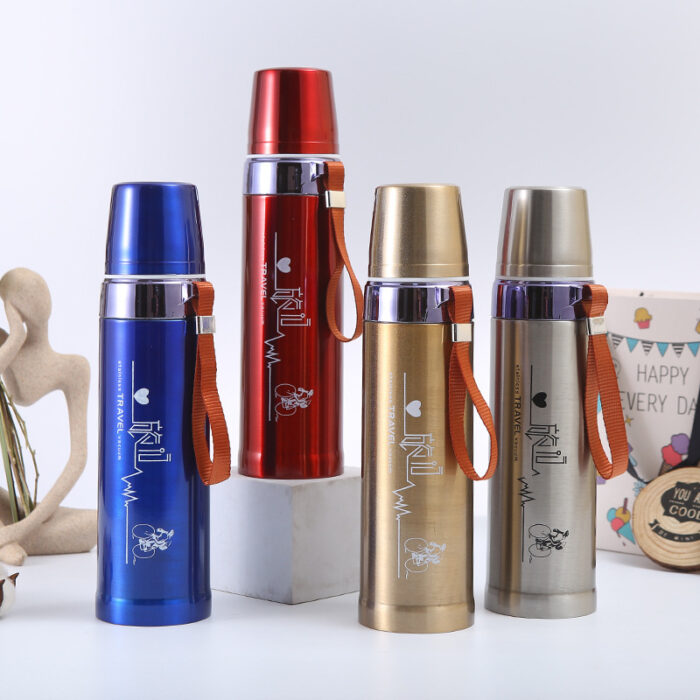 800ml Stylish Double Layer Stainless Steel Thermos Vacuum Insulated Bottle - Image 10