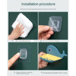 Pack Of 3 Fish-Shaped Double-Layer Adhesive Waterproof Soap Bar Holder Stand Rack For Bathroom, Shower, And Kitchen Walls - Image 12