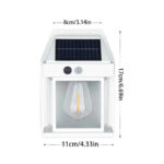 BK-888 Mini Waterproof Solar Interaction Wall Lamp With Motion Sensor Security Light, Featuring 3 Lighting Levels - Image 14