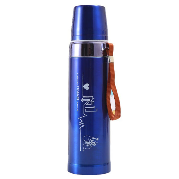 800ml Stylish Double Layer Stainless Steel Thermos Vacuum Insulated Bottle - Image 4