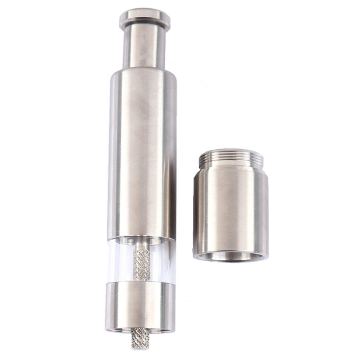 One Handed Operation Thumb Push High Quality Stainless Steel Spice Grinder - Image 11