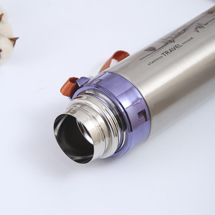 800ml Stylish Double Layer Stainless Steel Thermos Vacuum Insulated Bottle - Image 6