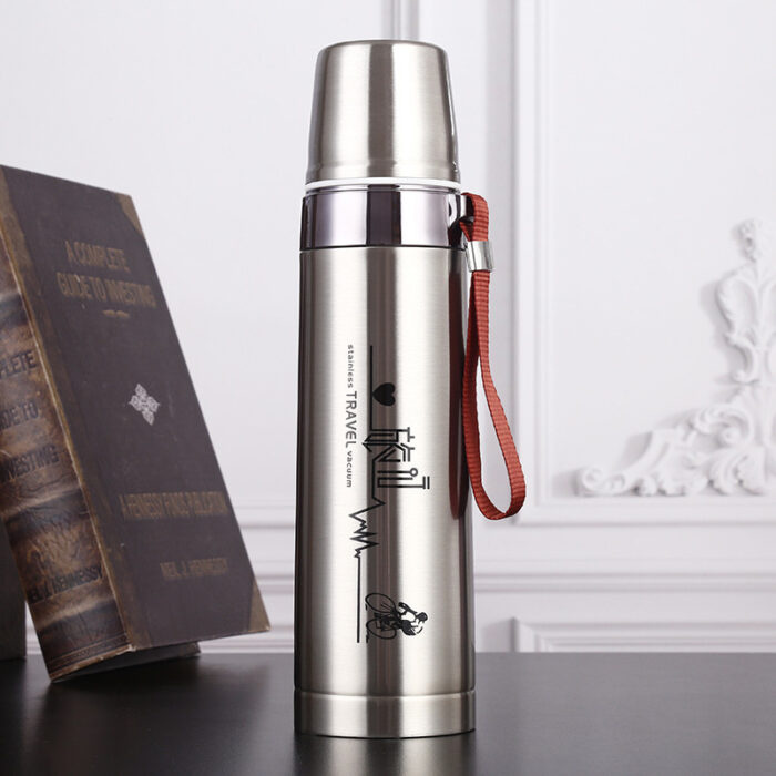 800ml Stylish Double Layer Stainless Steel Thermos Vacuum Insulated Bottle - Image 8