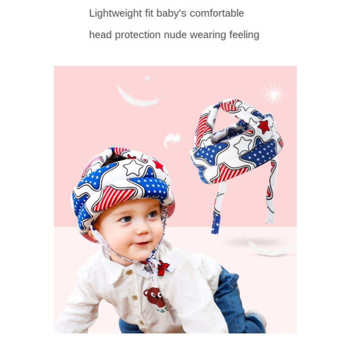 Adjustable Baby Soft Anti-Fall Helmet Toddler Head Protection Cap - Image 6