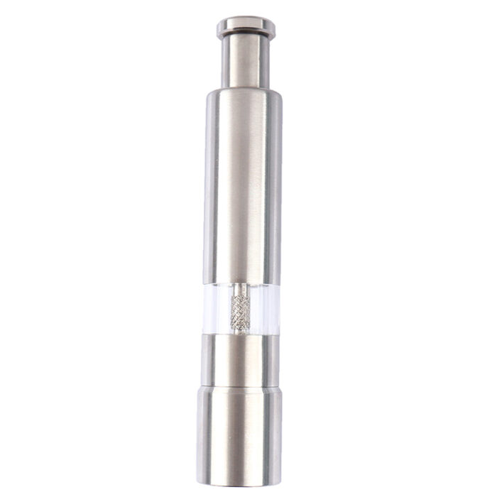 One Handed Operation Thumb Push High Quality Stainless Steel Spice Grinder - Image 14