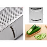 4 Sided 9 Inches Multi-Purpose Stainless-Steel Grater - Image 6