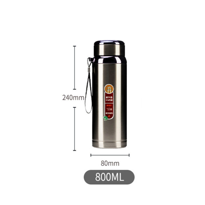 800ml High Quality Stainless Steel Thermos Vacuum Bottle - Image 18