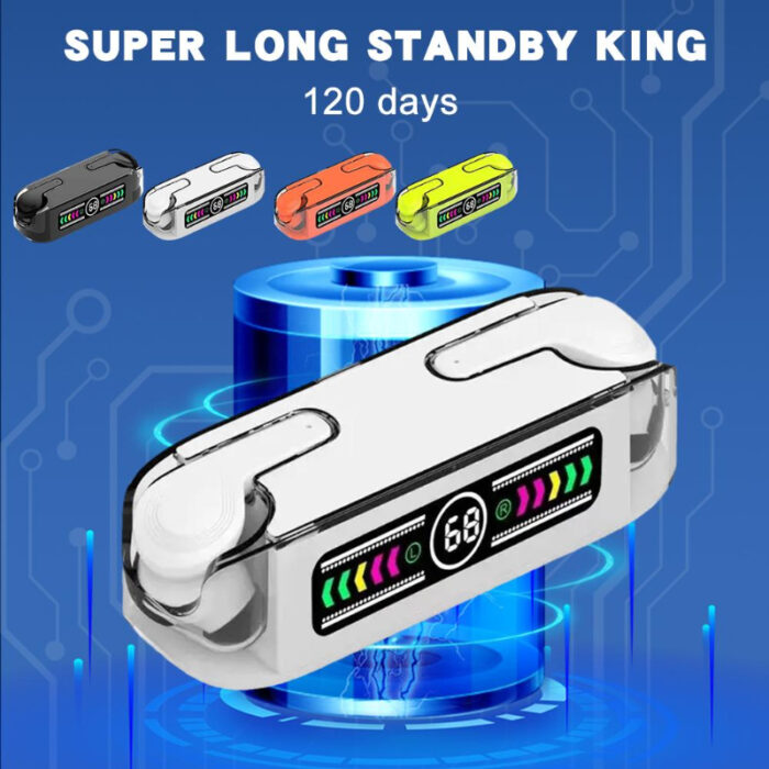 M12 Max TWS Bluetooth V5.3 LED Display Earbuds With Super Large Battery Capacity - Image 7