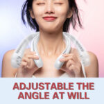 Mini Portable USB Rechargeable Leafless Hanging Neck Fan With 360° Airflow - Image 3