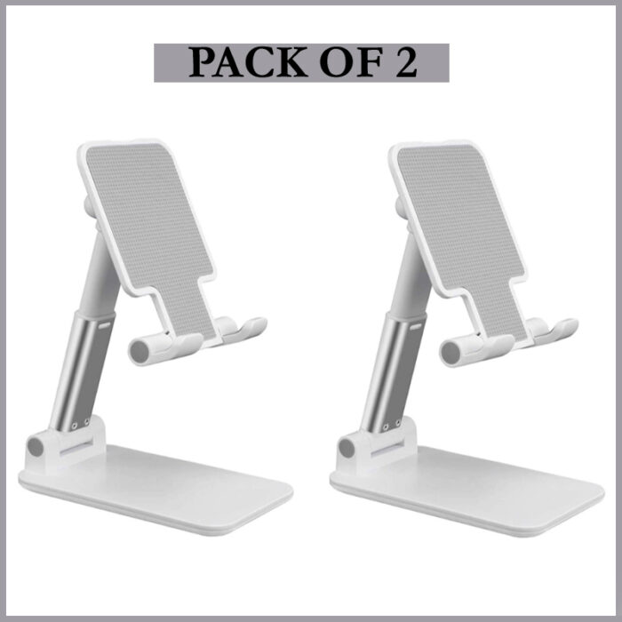 Pack Of 2 Portable Desktop Folding Lifting Bracket Mobile Phone Stand Desk Mounts For Phones - Image 6