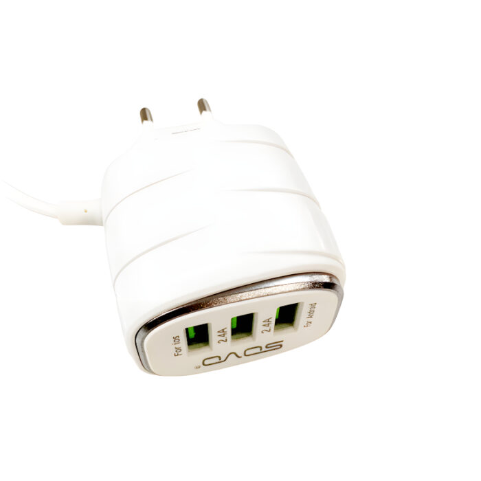 SOVO SG-81 MAGIC 3.1A Superior Speed Micro Charger With 3 USB Outputs - Image 9