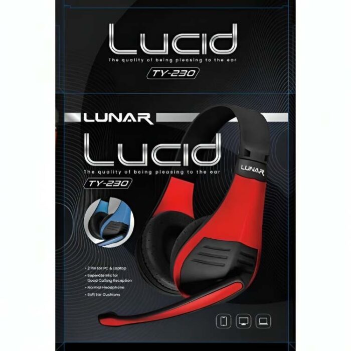 Lunar Lucid TY-230 Headset – Premium Audio for Mobile and PC – Comfortable and Stylish Design - Image 5