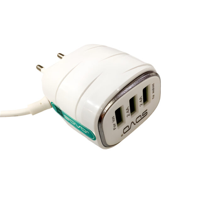 SOVO SG-81 MAGIC 3.1A Superior Speed Micro Charger With 3 USB Outputs - Image 6