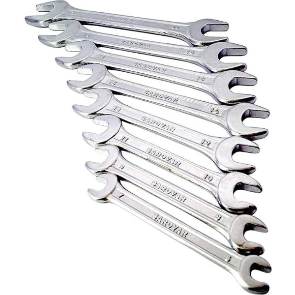 Set Of 8 Double Rust Resistant Open End Spanners - Image 8