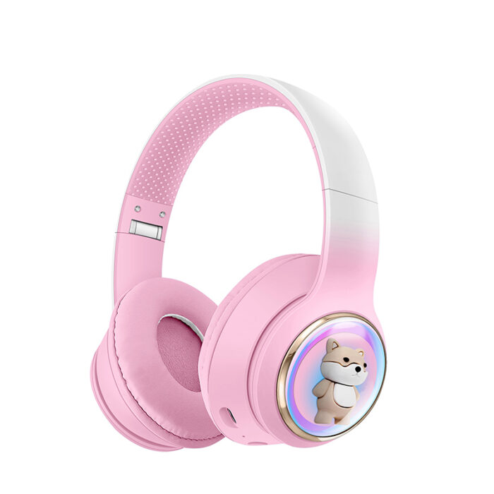 AKZ-52 Cute Cartoon Bluetooth 5.3 Wireless Headphones with HiFi Sound, TF Card Slot and Foldable Design - Image 5
