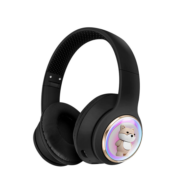 AKZ-52 Cute Cartoon Bluetooth 5.3 Wireless Headphones with HiFi Sound, TF Card Slot and Foldable Design - Image 6