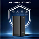 LDNIO SEW 4485 Multifunctional Smart Tower Power Strip with 2500W Surge Protection and Wireless Charging - Image 5