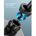 LDNIO MG10 Universal 360° Gravity Car Mount - Auto Lock & Release Phone Holder with Non-Slip Clamp - Image 3