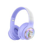 AKZ-52 Cute Cartoon Bluetooth 5.3 Wireless Headphones with HiFi Sound, TF Card Slot and Foldable Design - Image 7