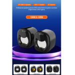 Kisonli A-202 Compact Stereo USB 2.0 PC Speakers with Deep Bass and AUX Input - Image 7