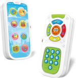Baby Musical TV Remote Control And Smart Phone Toy With Light And Sounds Early Learning Toy