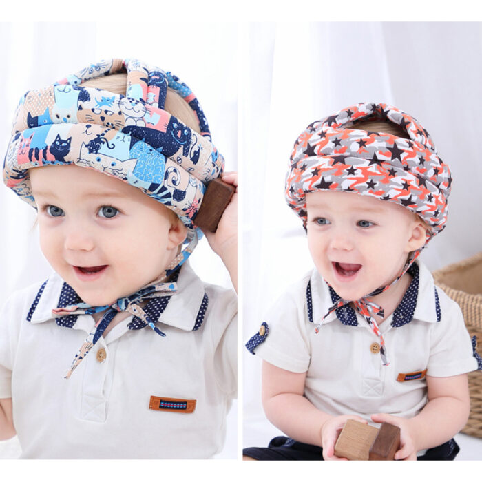 Adjustable Baby Soft Anti-Fall Helmet Toddler Head Protection Cap - Image 7