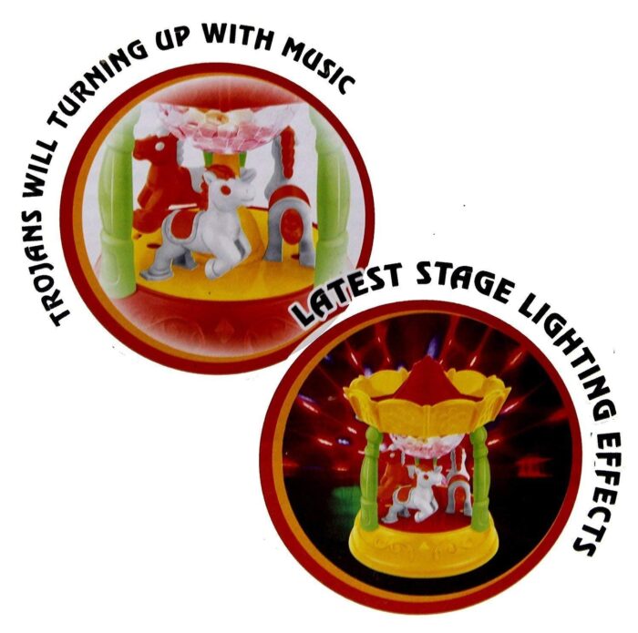 Battery-Operated Carousel Toy With 3D Lights And Musical Features - Image 3