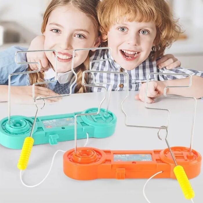 e6a96b3157f04c48657708809c8e4bc2.jpg Bump Maze, Montessori Toy Electric Wire Maze Roller Game Touch Maze Puzzle Toy Collision Game Education Concentration Toy (Random Color) - Image 1