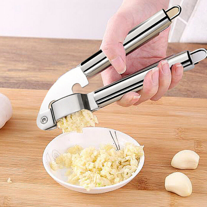 Eco-Friendly Stainless Steel Manual Operate Garlic Press - Image 7