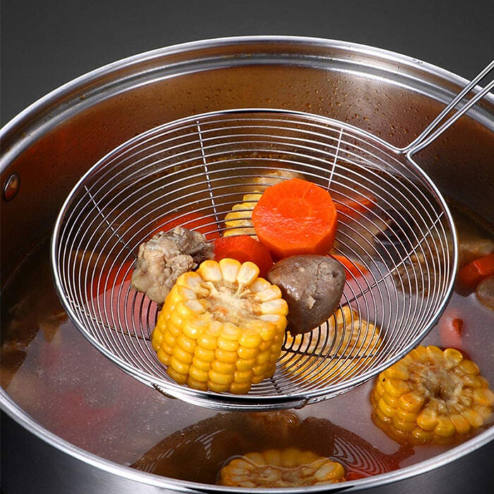 Solid 4 PCS Stainless Steel Fry Oil Strainer - Image 10