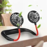 Neck Fan Adjustment Fan Hands-free Hanging Rechargeable Mini Sports Fans 3 Gears Wearable Sport Fan - Random Color - Image 5