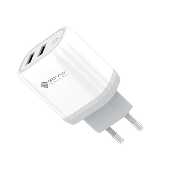 SOVO SG-205 Grip Series Dual Port 12W Quick Charger with Smart Chip & Fireproof Safety Enclosure - Image 5