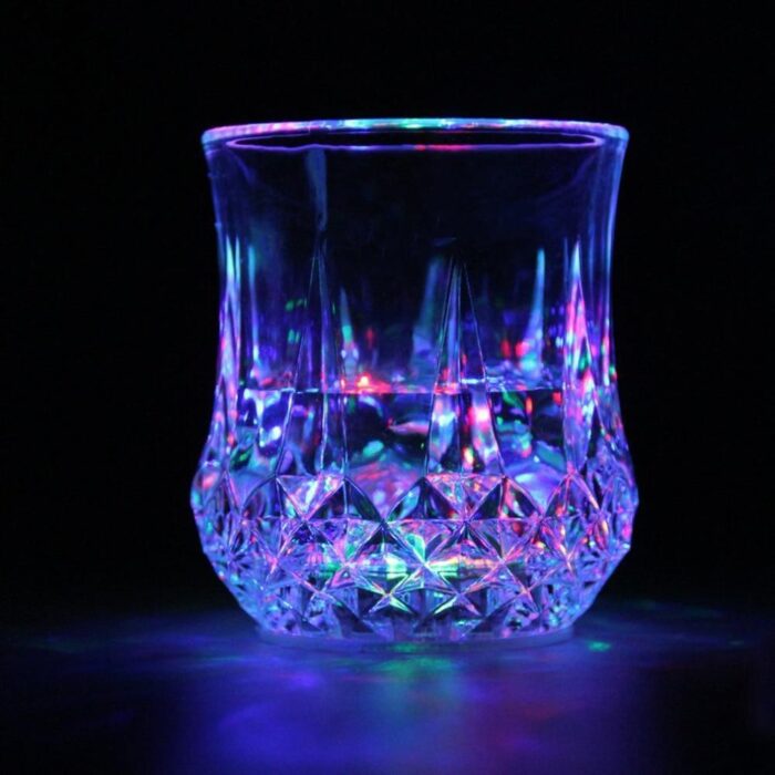 LED Flashing Glowing Water Liquid Activated Light Up Glass Cup Mug Luminous Party Drink Cup - Image 6