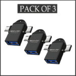 SOVO SOU-375 Pack Of 3 Pcs (2 In 1) OTG Card Reader MICRO + TYPE C - Image 2